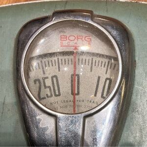 Borg Vintage Green Scale HEAVY LABEL FREE